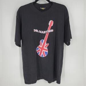 Dr. Martens Black Bristish Flag Graphic Short Sleeve Tee L